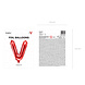Folie Ballon Letter V Rood Leeg 35cm Folie Ballon Letter V Rood Leeg 35cm