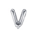 Folie Ballon Letter V Zilver Leeg 35cm Folie Ballon Letter V Zilver Leeg 35cm