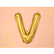 Folie Ballon Letter V Goud Leeg 35cm Folie Ballon Letter V Goud Leeg 35cm
