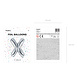 Folie Ballon Letter X Zilver Leeg 35cm Folie Ballon Letter X Zilver Leeg 35cm