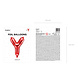Folie Ballon Letter Y Rood Leeg 35cm Folie Ballon Letter Y Rood Leeg 35cm