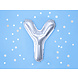 Folie Ballon Letter Y Zilver Leeg 35cm Folie Ballon Letter Y Zilver Leeg 35cm