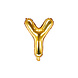 Folie Ballon Letter Y Goud Leeg 35cm Folie Ballon Letter Y Goud Leeg 35cm