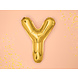 Folie Ballon Letter Y Goud Leeg 35cm Folie Ballon Letter Y Goud Leeg 35cm