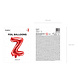 Folie Ballon Letter Z Rood Leeg 35cm Folie Ballon Letter Z Rood Leeg 35cm
