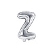 Folie Ballon Letter Z Zilver Leeg 35cm Folie Ballon Letter Z Zilver Leeg 35cm