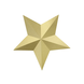 Decoratie Sterren Goud 6st Decoratie Sterren Goud 6st