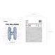 Folie Ballon Letter H Holografisch Leeg 35cm Folie Ballon Letter H Holografisch Leeg 35cm