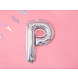 Folie Ballon Letter P Holografisch Leeg 35cm Folie Ballon Letter P Holografisch Leeg 35cm