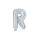 Folie Ballon Letter R Holografisch Leeg 35cm Folie Ballon Letter R Holografisch Leeg 35cm