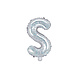 Folie Ballon Letter S Holografisch Leeg 35cm Folie Ballon Letter S Holografisch Leeg 35cm