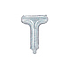 Folie Ballon Letter T Holografisch Leeg 35cm Folie Ballon Letter T Holografisch Leeg 35cm