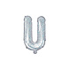 Folie Ballon Letter U Holografisch Leeg 35cm Folie Ballon Letter U Holografisch Leeg 35cm