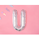 Folie Ballon Letter U Holografisch Leeg 35cm Folie Ballon Letter U Holografisch Leeg 35cm