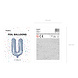 Folie Ballon Letter U Holografisch Leeg 35cm Folie Ballon Letter U Holografisch Leeg 35cm