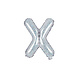 Folie Ballon Letter X Holografisch Leeg 35cm Folie Ballon Letter X Holografisch Leeg 35cm