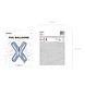 Folie Ballon Letter X Holografisch Leeg 35cm Folie Ballon Letter X Holografisch Leeg 35cm