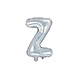 Folie Ballon Letter Z Holografisch Leeg 35cm Folie Ballon Letter Z Holografisch Leeg 35cm