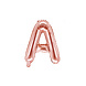 Folie Ballon Letter A Rose Goud Leeg 35cm Folie Ballon Letter A Rose Goud Leeg 35cm