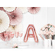 Folie Ballon Letter A Rose Goud Leeg 35cm Folie Ballon Letter A Rose Goud Leeg 35cm