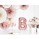 Folie Ballon Letter B Rose Goud Leeg 35cm Folie Ballon Letter B Rose Goud Leeg 35cm