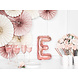 Folie Ballon Letter E Rose Goud Leeg 35cm Folie Ballon Letter E Rose Goud Leeg 35cm