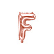 Folie Ballon Letter F Rose Goud Leeg 35cm Folie Ballon Letter F Rose Goud Leeg 35cm