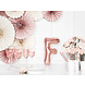 Folie Ballon Letter F Rose Goud Leeg 35cm Folie Ballon Letter F Rose Goud Leeg 35cm