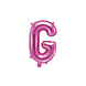 Folie Ballon Letter G Roze Leeg 35cm Folie Ballon Letter G Roze Leeg 35cm