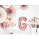 Folie Ballon Letter G Rose Goud Leeg 35cm Folie Ballon Letter G Rose Goud Leeg 35cm