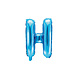 Folie Ballon Letter H Blauw Leeg 35cm Folie Ballon Letter H Blauw Leeg 35cm
