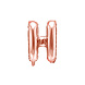 Folie Ballon Letter H Rose Goud Leeg 35cm Folie Ballon Letter H Rose Goud Leeg 35cm