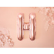 Folie Ballon Letter H Rose Goud Leeg 35cm Folie Ballon Letter H Rose Goud Leeg 35cm