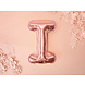 Folie Ballon Letter I Rose Goud Leeg 35cm Folie Ballon Letter I Rose Goud Leeg 35cm