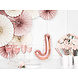Folie Ballon Letter J Rose Goud Leeg 35cm Folie Ballon Letter J Rose Goud Leeg 35cm