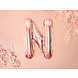 Folie Ballon Letter N Rose Goud Leeg 35cm Folie Ballon Letter N Rose Goud Leeg 35cm