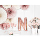 Folie Ballon Letter N Rose Goud Leeg 35cm Folie Ballon Letter N Rose Goud Leeg 35cm