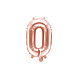 Folie Ballon Letter O Rose Goud Leeg 35cm Folie Ballon Letter O Rose Goud Leeg 35cm