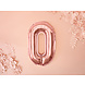 Folie Ballon Letter O Rose Goud Leeg 35cm Folie Ballon Letter O Rose Goud Leeg 35cm