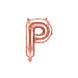Folie Ballon Letter P Rose Goud Leeg 35cm Folie Ballon Letter P Rose Goud Leeg 35cm