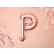 Folie Ballon Letter P Rose Goud Leeg 35cm Folie Ballon Letter P Rose Goud Leeg 35cm