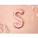 Folie Ballon Letter S Rose Goud Leeg 35cm Folie Ballon Letter S Rose Goud Leeg 35cm