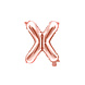 Folie Ballon Letter X Rose Goud Leeg 35cm Folie Ballon Letter X Rose Goud Leeg 35cm