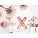 Folie Ballon Letter X Rose Goud Leeg 35cm Folie Ballon Letter X Rose Goud Leeg 35cm