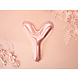 Folie Ballon Letter Y Rose Goud Leeg 35cm Folie Ballon Letter Y Rose Goud Leeg 35cm