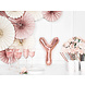 Folie Ballon Letter Y Rose Goud Leeg 35cm Folie Ballon Letter Y Rose Goud Leeg 35cm