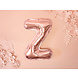 Folie Ballon Letter Z Rose Goud Leeg 35cm Folie Ballon Letter Z Rose Goud Leeg 35cm