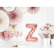 Folie Ballon Letter Z Rose Goud Leeg 35cm Folie Ballon Letter Z Rose Goud Leeg 35cm