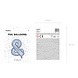 Folie Ballon Letter & Holografisch Leeg 35cm Folie Ballon Letter & Holografisch Leeg 35cm