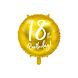 Helium Ballon 18Th Birthday Goud Leeg 45cm Helium Ballon 18Th Birthday Goud Leeg 45cm